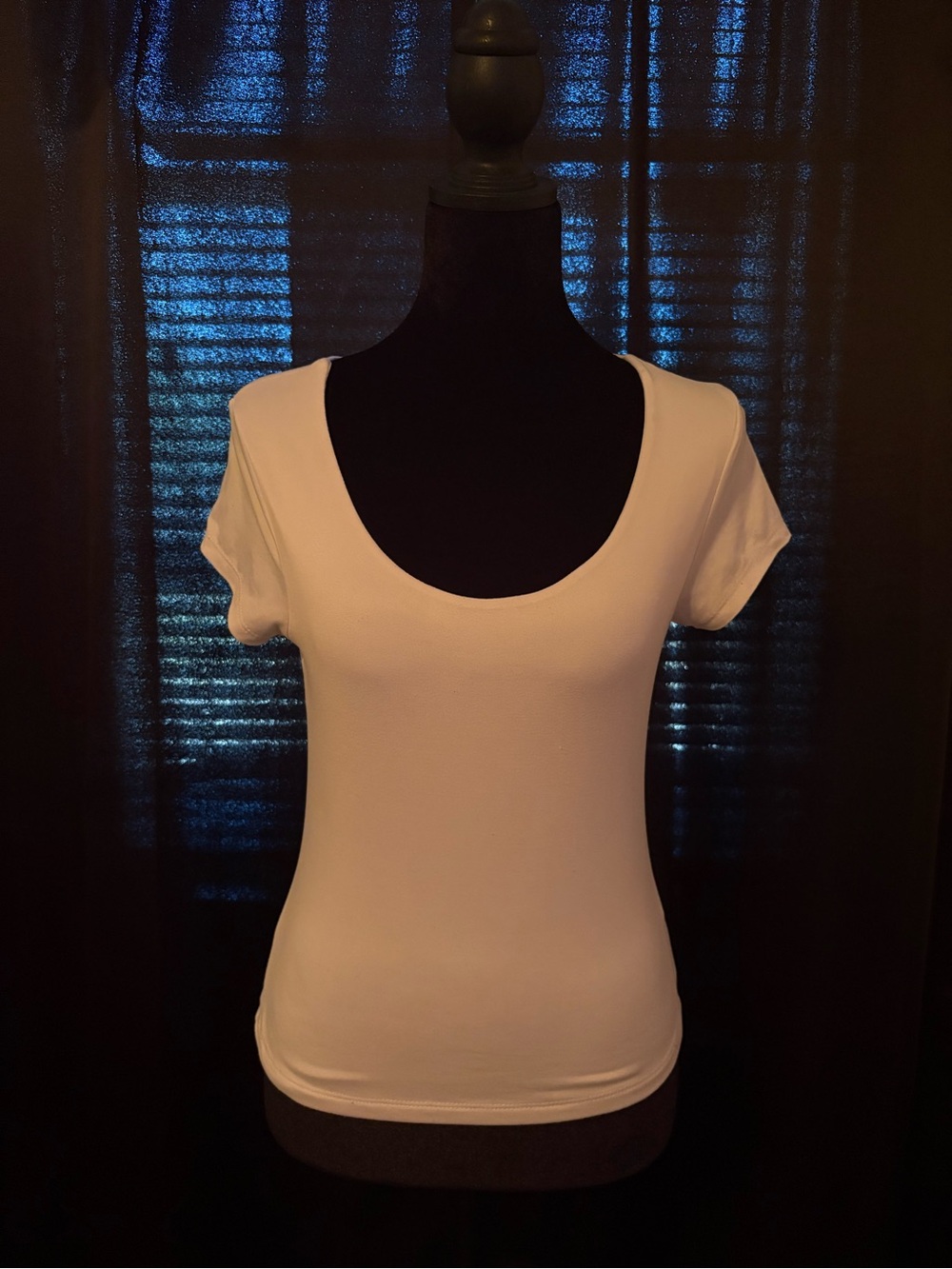 Women's Scoop Neck Short Sleeve Tee - Ivory